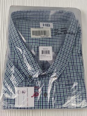 Harbor Bay Men's Size 8XL Button Down Casual Short Sleeve Shirt New With Tags